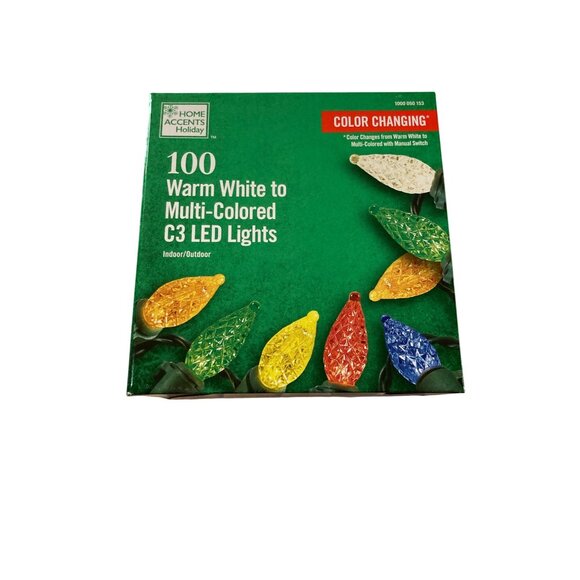 Home Accents Holiday 100 C3 LED Lights Color Changing - Picture 1 of 8